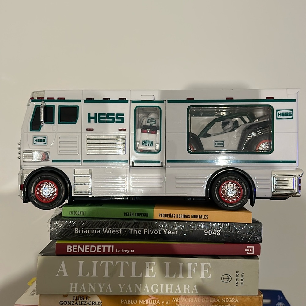 1998 HESS truck recreation van with dune buggy and motorcycle
